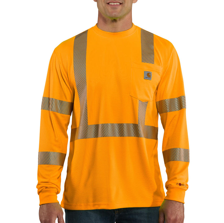 100496 FORCE HIGH-VISIBILITY LONG-SLEEVE CLASS 3 T-SHIRT