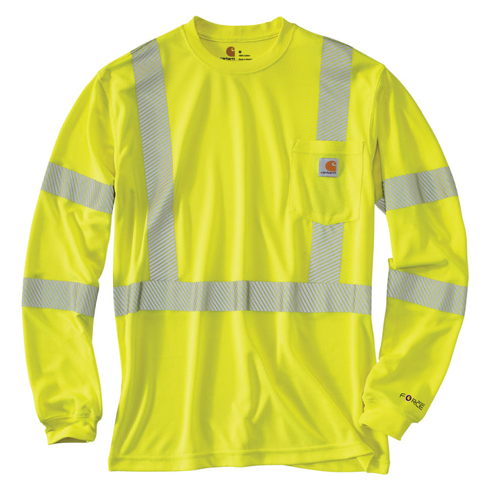 100496 FORCE HIGH-VISIBILITY LONG-SLEEVE CLASS 3 T-SHIRT