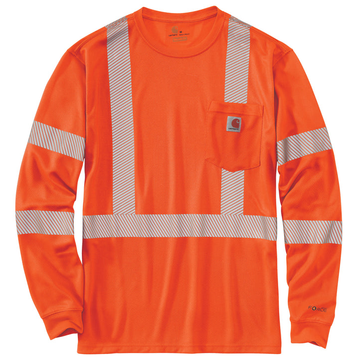 100496 FORCE HIGH-VISIBILITY LONG-SLEEVE CLASS 3 T-SHIRT