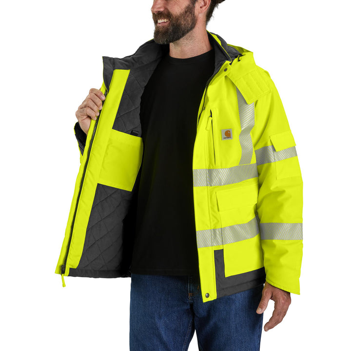106694 HIGH-VISIBILITY WATERPROOF CLASS 3 SHERWOOD JACKET - 4 EXTREME WARMTH RATING