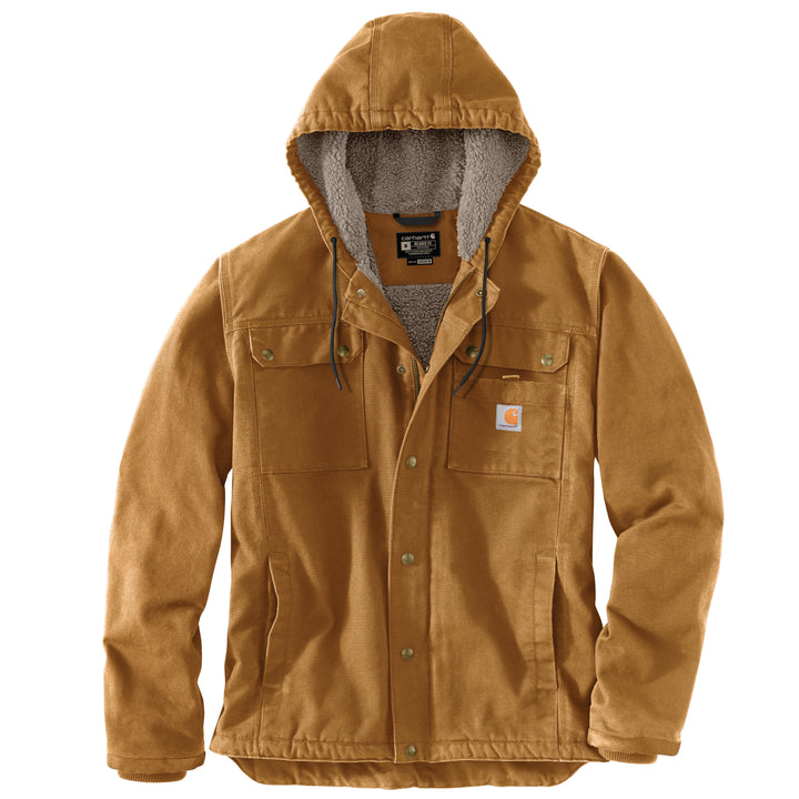 103826 MEN'S SHERPA-LINED UTILITY JACKET - RELAXED FIT - WASHED DUCK