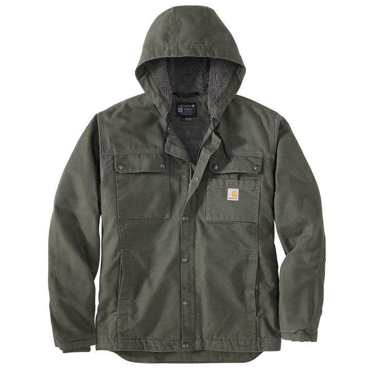 103826 MEN'S SHERPA-LINED UTILITY JACKET - RELAXED FIT - WASHED DUCK