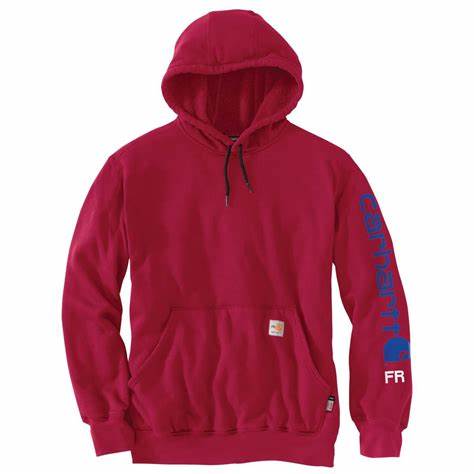 104505 FLAME-RESISTANT CARHARTT FORCE® LOOSE FIT MIDWEIGHT HOODED LOGO GRAPHIC HOODIE