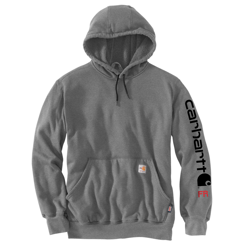 104505 FLAME-RESISTANT CARHARTT FORCE® LOOSE FIT MIDWEIGHT HOODED LOGO GRAPHIC HOODIE