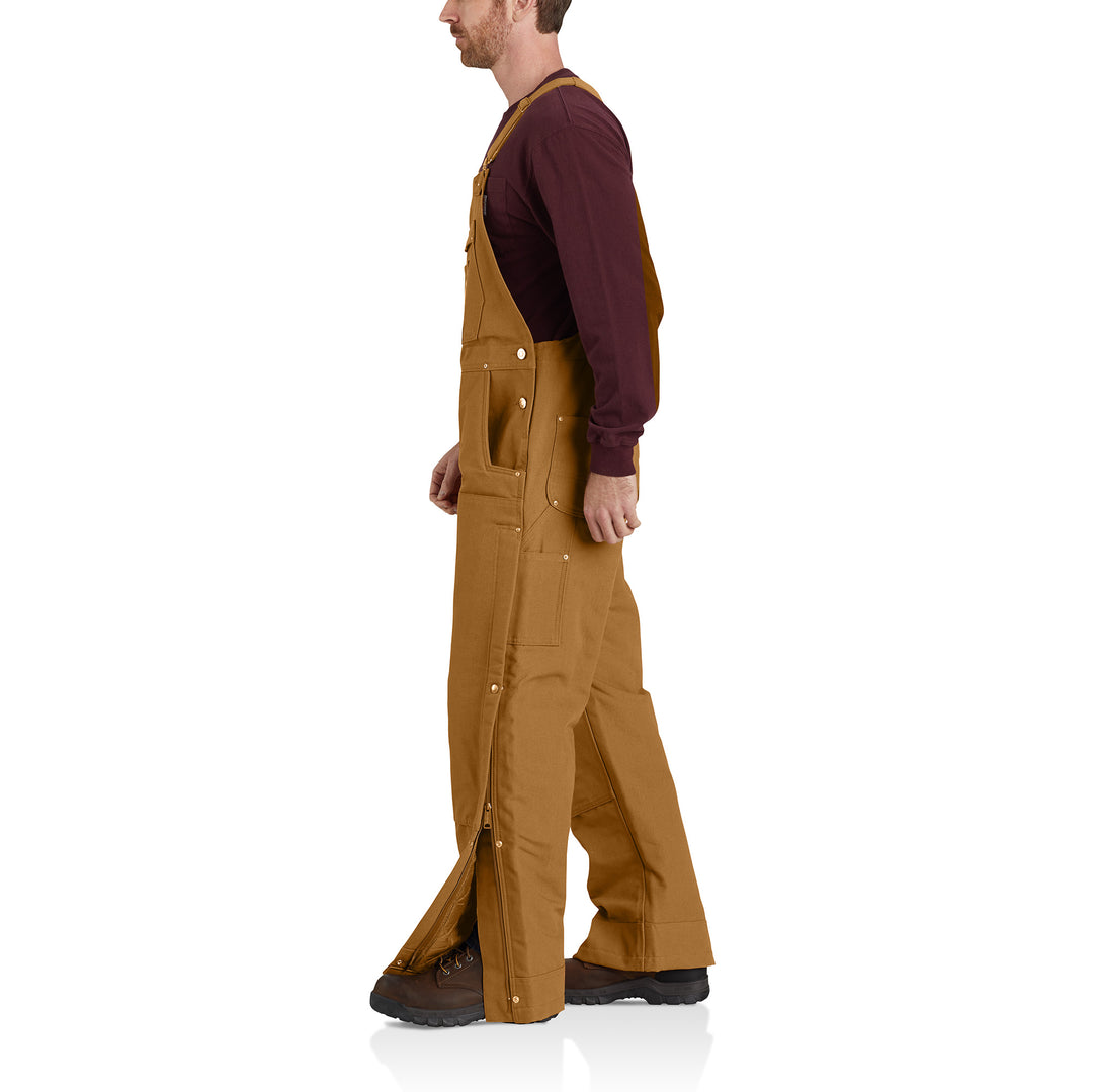 104393 LOOSE FIT FIRM DUCK INSULATED BIB OVERALL - 2 WARMER RATING