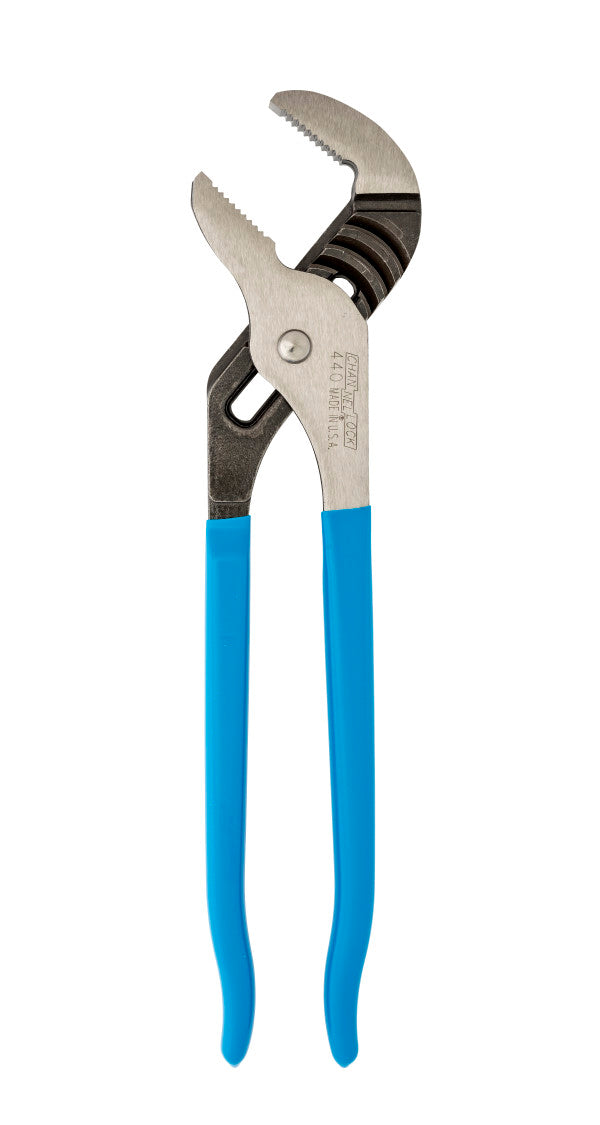 440 Channellocks 12-INCH STRAIGHT JAW TONGUE & GROOVE PLIERS