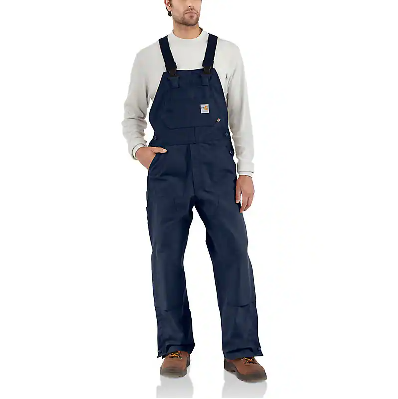 101627 FLAME-RESISTANT DUCK BIB OVERALL/UNLINED