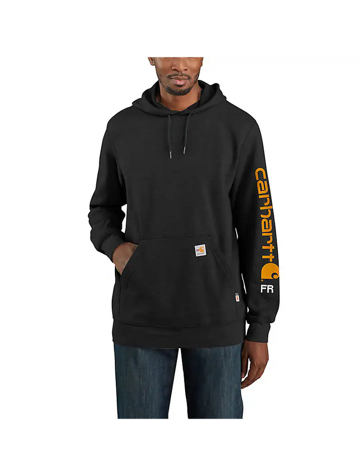 104505 FLAME-RESISTANT CARHARTT FORCE® LOOSE FIT MIDWEIGHT HOODED LOGO GRAPHIC HOODIE