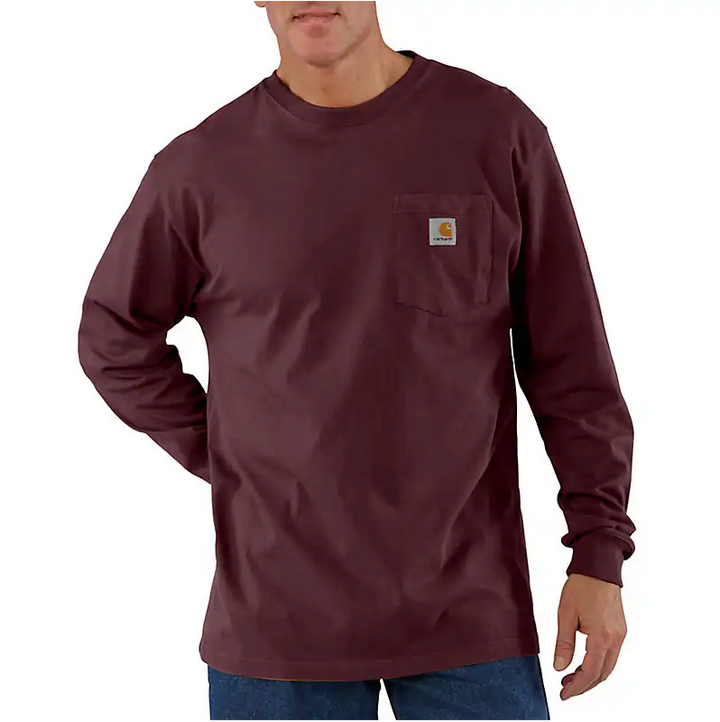 K126 LOOSE FIT HEAVYWEIGHT LONG-SLEEVE POCKET T-SHIRT