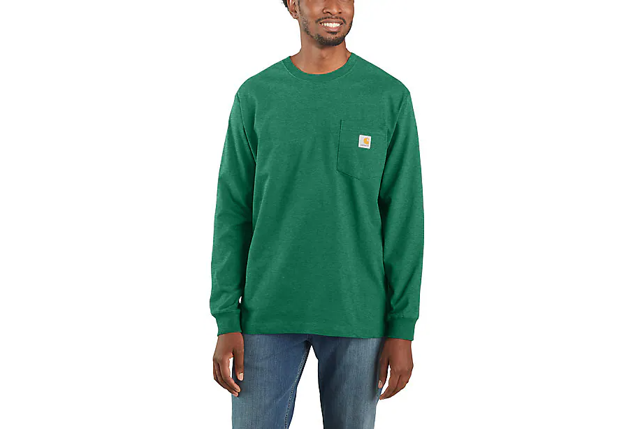 K126 LOOSE FIT HEAVYWEIGHT LONG-SLEEVE POCKET T-SHIRT