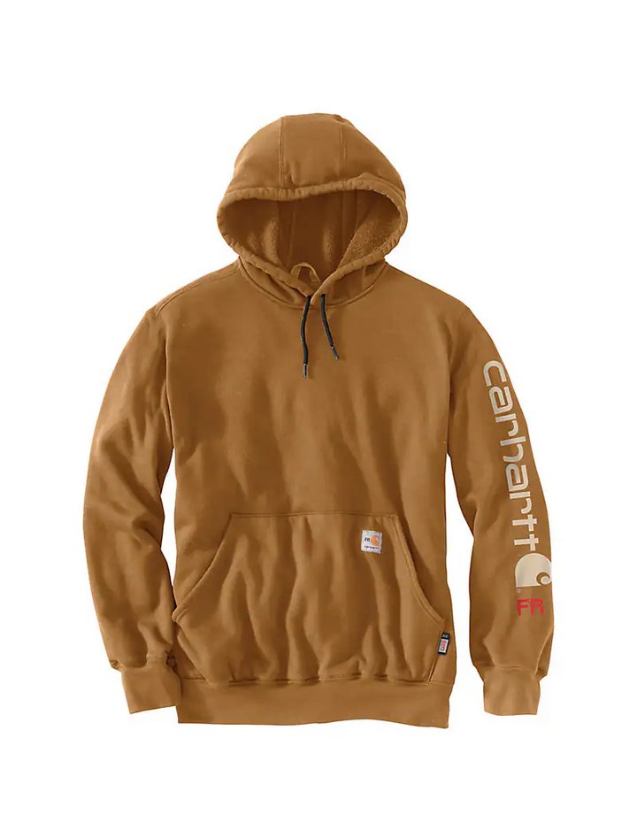 104505 FLAME-RESISTANT CARHARTT FORCE® LOOSE FIT MIDWEIGHT HOODED LOGO GRAPHIC HOODIE