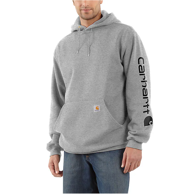 K288 LOOSE FIT MIDWEIGHT LOGO SLEEVE GRAPHIC HOODIE