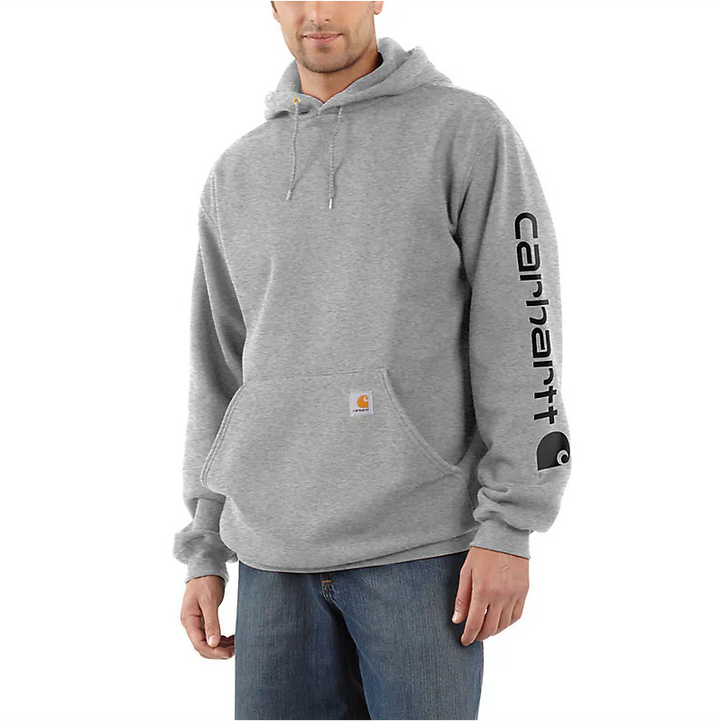 K288 LOOSE FIT MIDWEIGHT LOGO SLEEVE GRAPHIC HOODIE