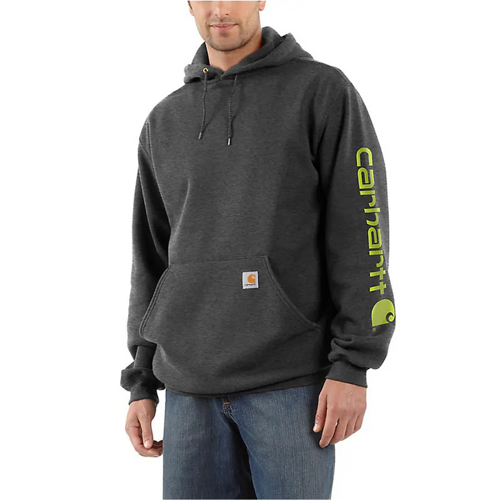 K288 LOOSE FIT MIDWEIGHT LOGO SLEEVE GRAPHIC HOODIE