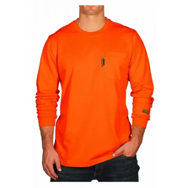 Orange FR T-shirt With Chest Pocket
