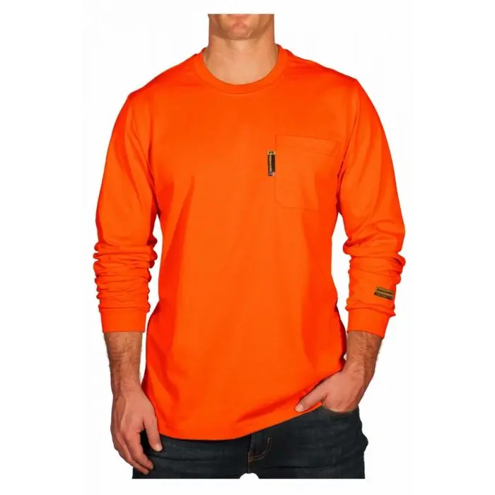 Orange FR T-shirt With Chest Pocket
