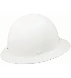 A White Color Protective Hat for Work