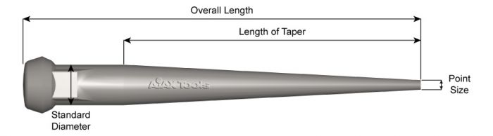 AJAX 9 inch HAND FLAT CHISEL is available for sale