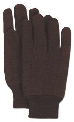 BOSS CLASSIC BROWN JERSEY GLOVE with KNIT WRIST