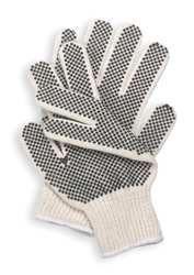 GLOVES INC STRING KNIT with PLASTIC DOTS GLOVE