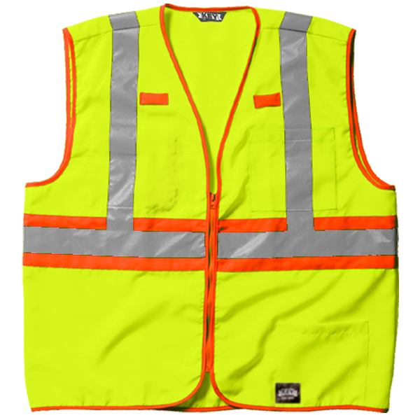 KEY CONTRASTING HI VIS ANSI CLASS 2 VEST is available