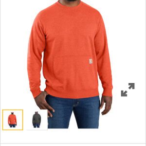 A Man in an Orange Full Sleeved Shirt