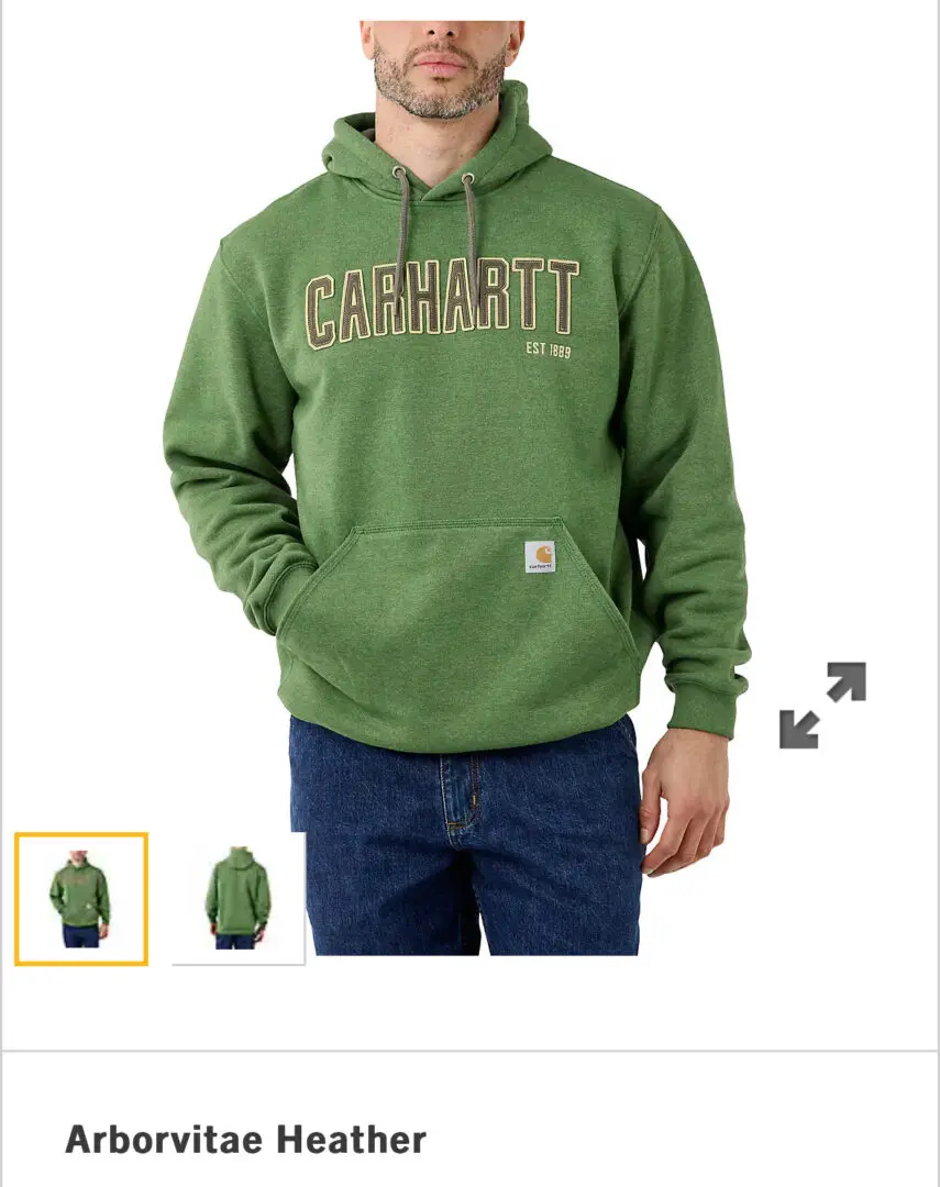 Carhartt Loose Fit Midweight Felt Logo Graphic Sweatshirt