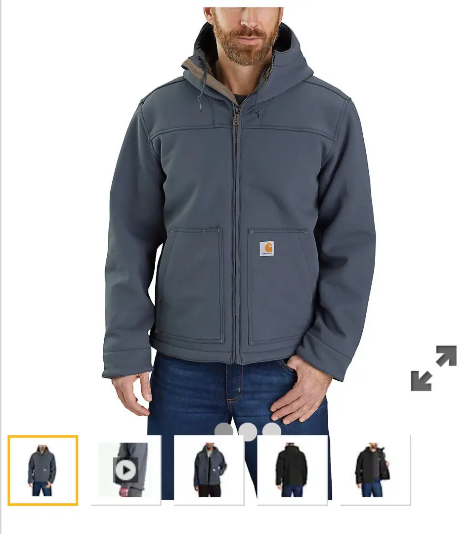 A Man in a Blue Color Sherpa Lined Zipper Jacket